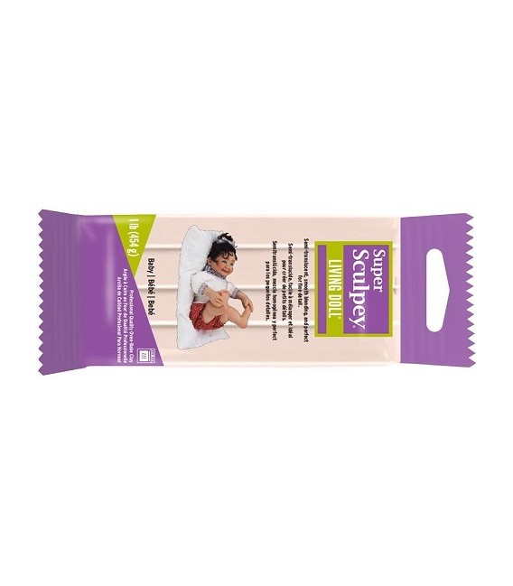 ZSLD4 Super Sculpey Living Doll Baby 454 grs.