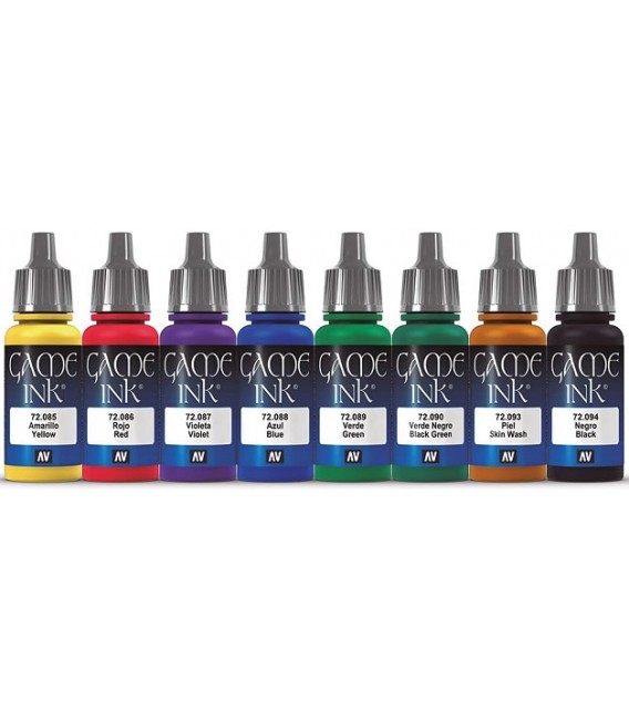 72296 Set Tintes Vallejo Game Color NEW 8 u. (18 ml.)