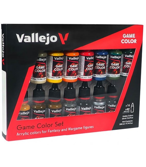 72299 Set Introduction Vallejo Game Color NEW 16 u. (18 ml.)