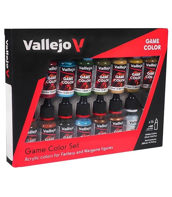 72188 Set Especialista Vallejo Game Color NEW 16 u. (18 ml.)