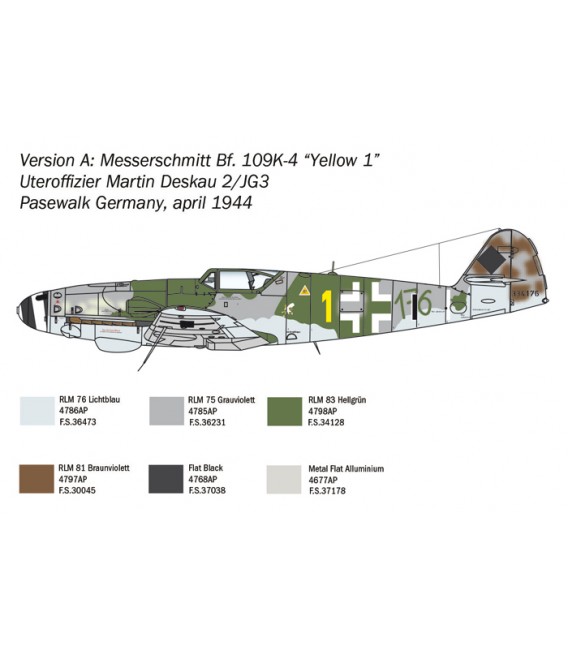 2805 Bf 109 K-4 - Italeri Echele 1/48