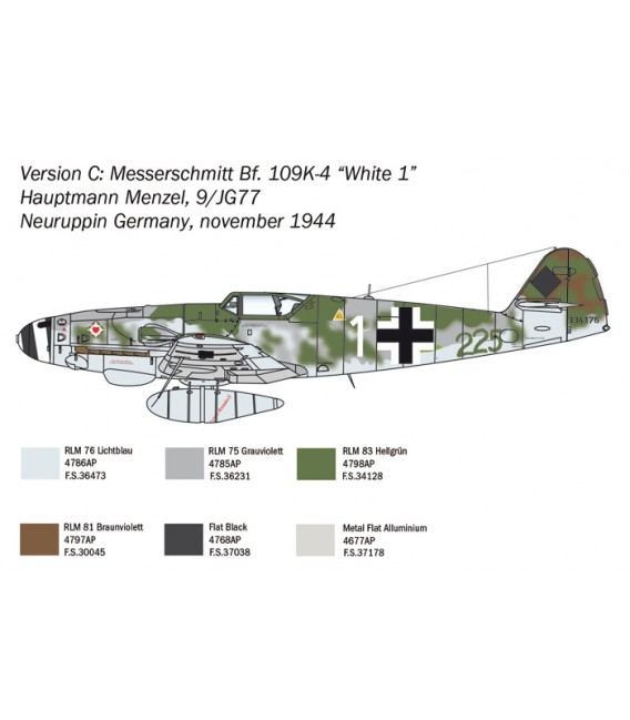 2805 Bf 109 K-4 - Italeri Echele 1/48