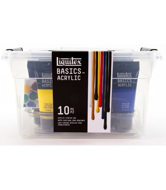 Acrylic paints set Liquitex Basics 9 tubes 75 ml.