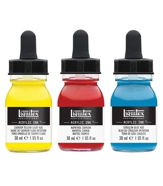 Set Tinta Acrilica Liquitex 3 Colors Essencials 30 ml.