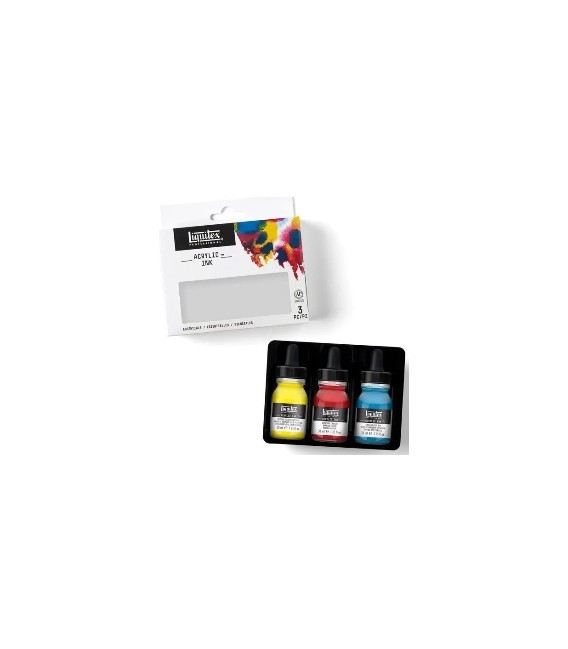 Set Encres Acryliques Liquitex 3 couleurs essentielles 30 ml.