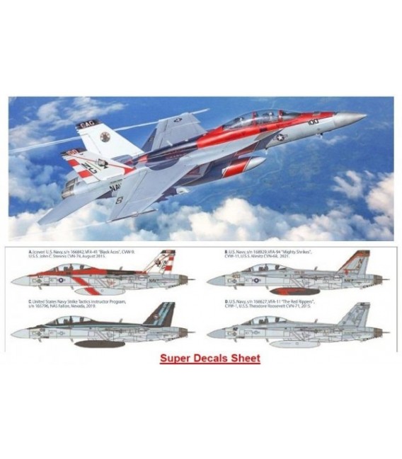 2823 F/A-18F Super Hornet U.S. Navy Special Colors - Italeri Echelle 1/48