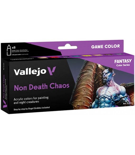 Set Vallejo Game Color 8 u. (18 ml.) Non Death Chaos by Angel Giraldez.