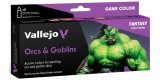 Set Vallejo Game Color 8 u. (18 ml.) Orcs and Goblins by Angel Giraldez.