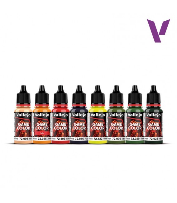 Set Vallejo Game Color 8 u. (18 ml.) Orcs and Goblins by Angel Giraldez.