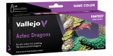 Set Vallejo Game Color 8 u. (18 ml.) Aztec Dragons by Angel Giraldez.