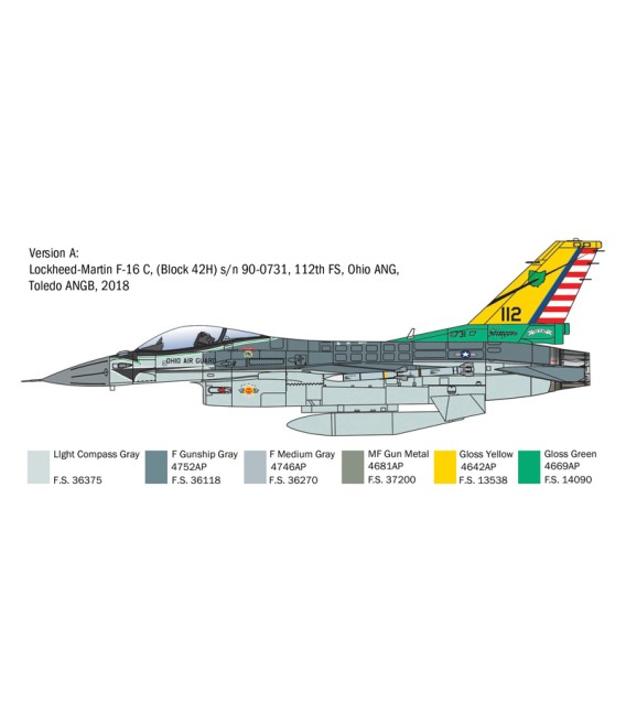 2825 F-16C Fighting Falcon - Italeri Scala 1/48