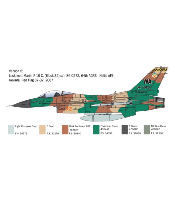 2825 F-16C Fighting Falcon - Italeri Echelle 1/48
