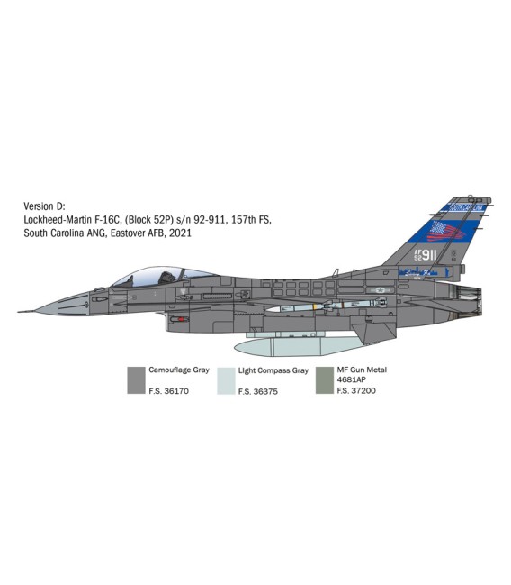2825 F-16C Fighting Falcon - Italeri Scala 1/48