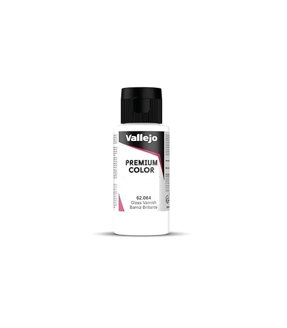 62064 Barniz Brillante Vallejo Premium Color (60 ml.)