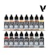 Set Vallejo Model Color 16 u. (18 ml.) Face & Skin Tones