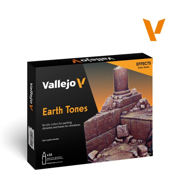 Set Vallejo Model Color 16 u. (18 ml.) Earth Tones