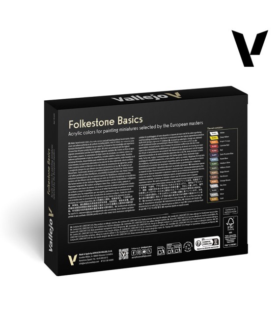Set Vallejo Model Color 16 u. (18 ml.) Folkestone Basics