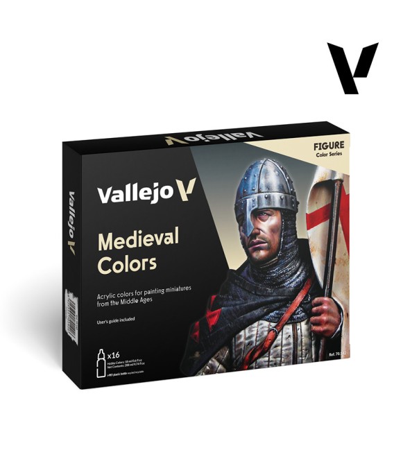 Set Vallejo Model Color 16 u. (18 ml.) Medieval Colors