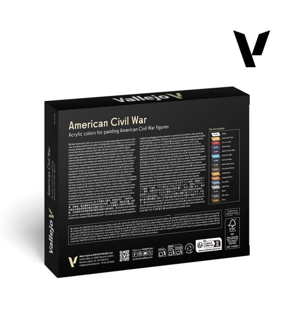 Set Vallejo Model Color 16 u. (18 ml.) American Civil War