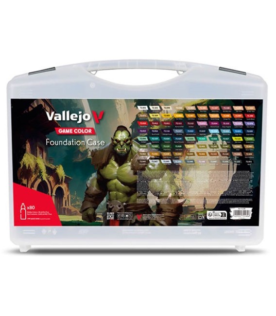 Plastic Case Foundation Vallejo New Game Color  80 x 18 ml.