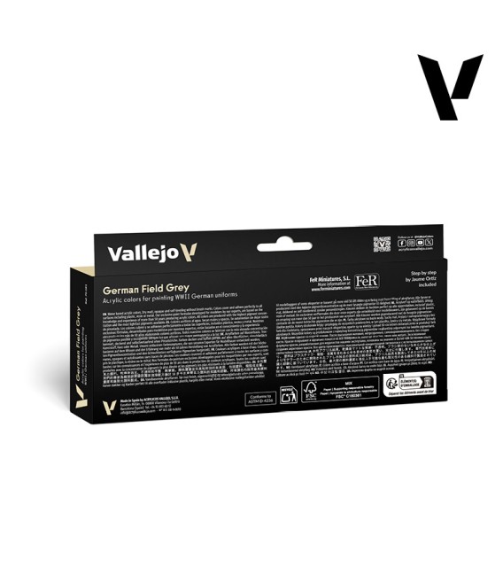 Set Vallejo Model Color 8 u. (18 ml.) German Field Grey