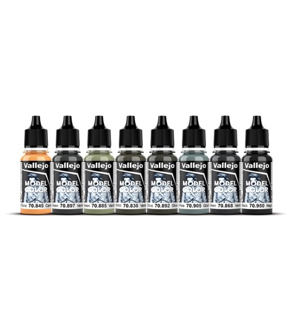 Set Vallejo Model Color 8 u. (18 ml.) German Field Grey