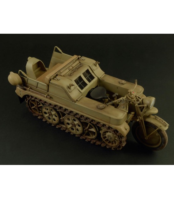 7404 Kettenkrad Sd.Kfz.2 Kleines Kettenkraftrad Typ HK 101  - Italeri Escala 1/9