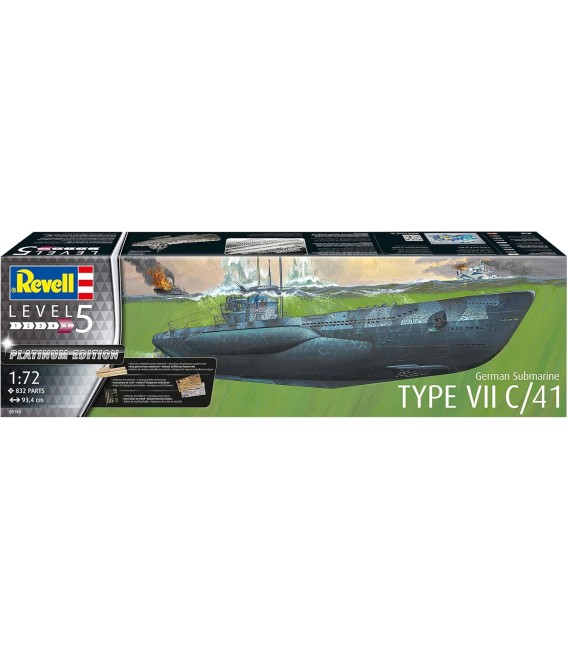 German Submarine Type VII C/41 - Platinum Edition  - Revell Escala 1/72