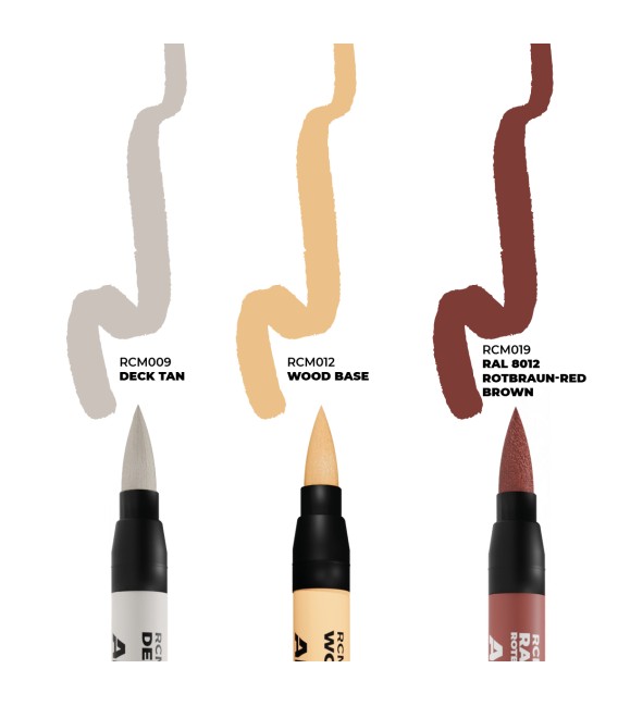 RCM104 Real Colors 3 Markers set -  Ships and decks