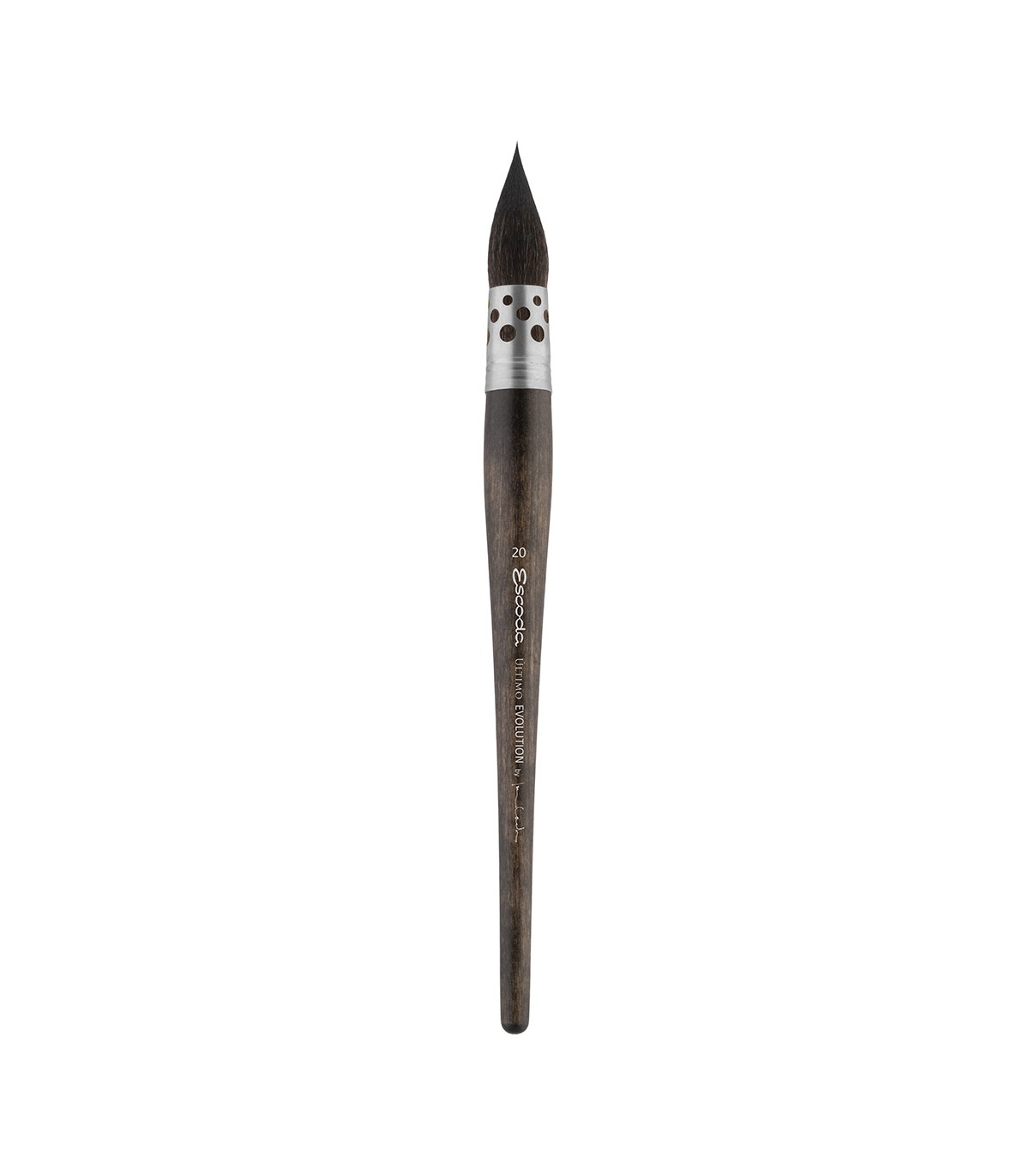 Escoda | Aquarelle | Último Evolution Round Mop #12 | Taille 12 | 1 pinceau | Tendo synthétique | Balai rond