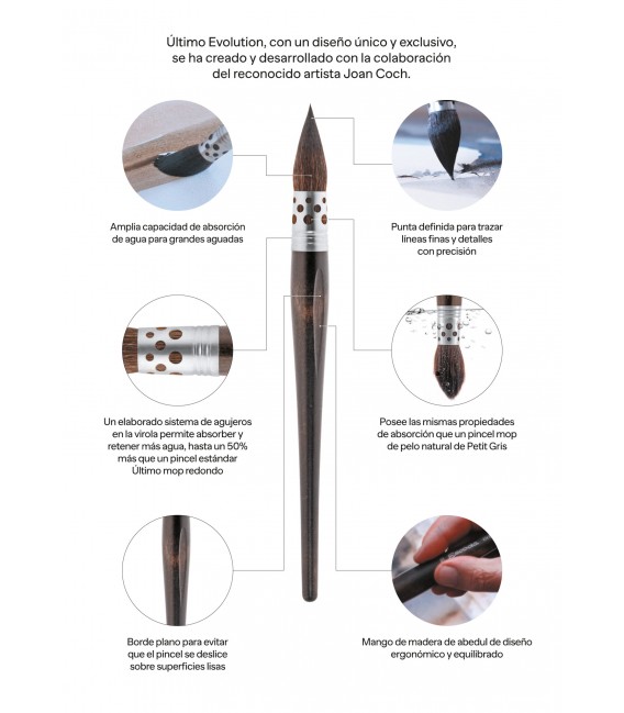 1933 Pinceaux Escoda Ultimo Evolution Fibre Tendo n. 16