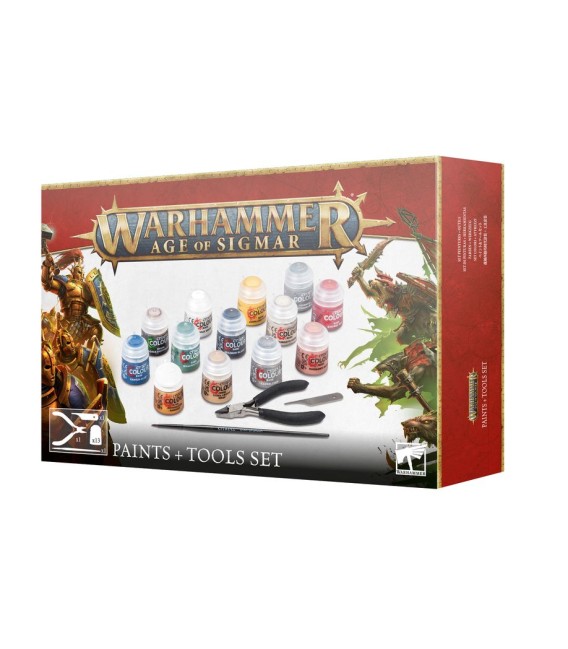 Warhammer - Age of Sigmar -  Paints + Tools Set