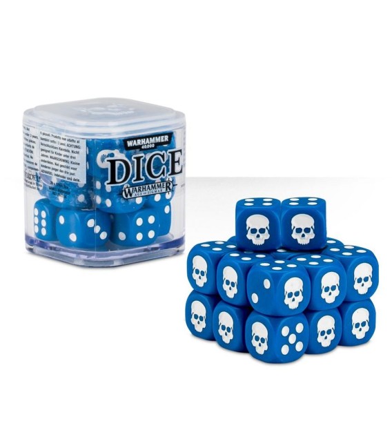 Cubo de Dados Warhammer 40.000 Azul.