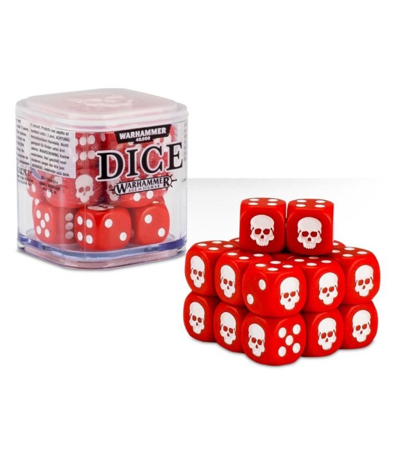 Dice Cube Warhammer 40.000 Red.