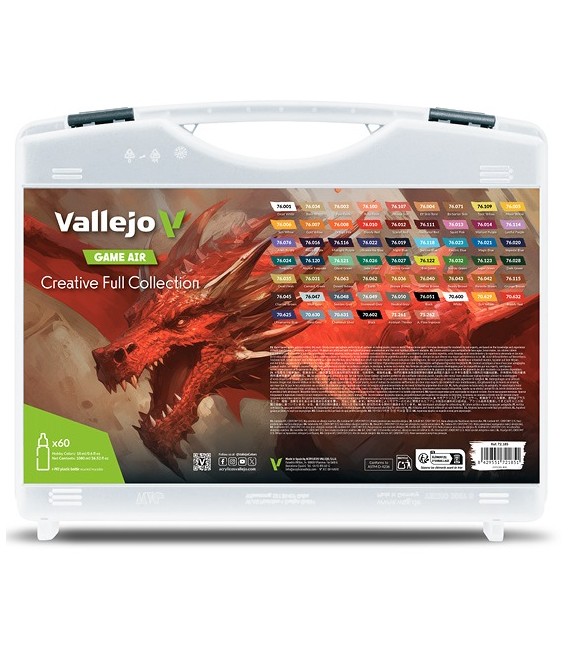 Creative Full Collection Game Air Case Vallejo 60 x 18 ml.