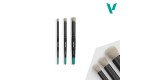 Dry Brush Set 3 brushes Vallejo S - M - L