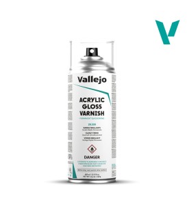 28530 Acrylic Gloss Spray Varnish Vallejo 400 ml.