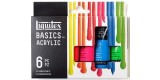 Acrylic paint set Liquitex Basics Fluorescents 6 tubes 22 ml