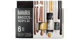 Acrylic paint set Liquitex Basics Metallics & Iridiscents 6 tubes 22 ml