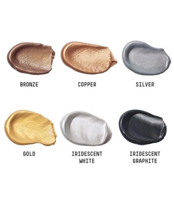 Set pintura acrilica Liquitex Basics Metallics & Iridiscents 6 tubos 22 ml