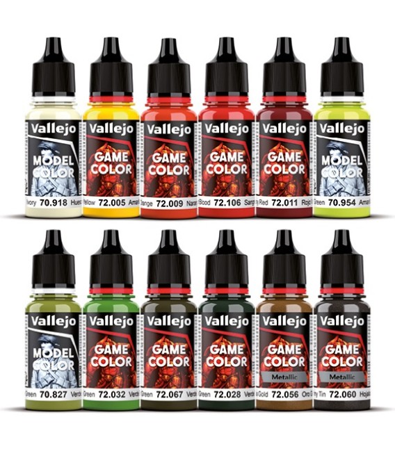 72203 Fantasy Paint Set Squidmar Vallejo Game Color NEW 12 u. (18 ml.)