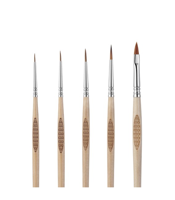 Ultimate Miniature Set Escoda - Vallejo 5 brushes and 6 colors