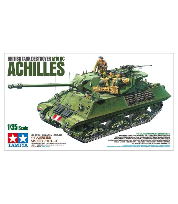 35366 British Tank Destroyer M10 IIC Achilles Tamiya Escala 1/35