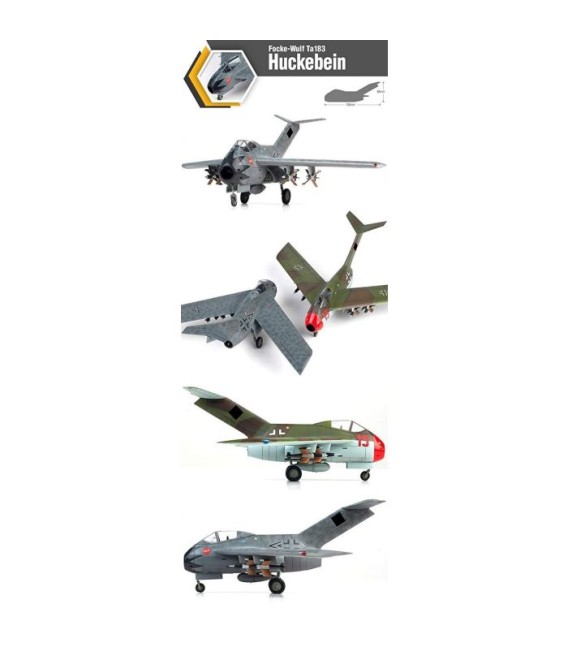 Focke-Wulf Ta183 Huckebein Academy Escala 1/48