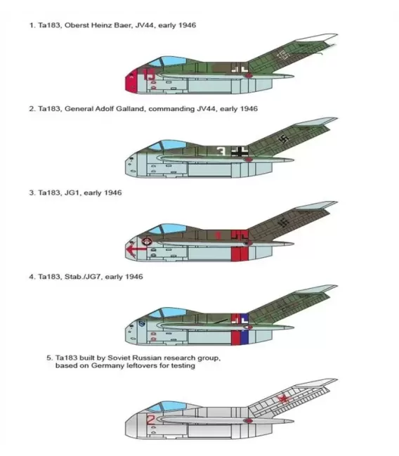 Focke-Wulf Ta183 Huckebein Academy Echelle 1/48