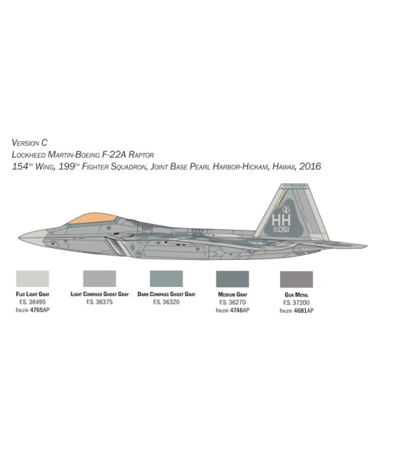 2822 F-22A Raptor - Italeri 1/48 Scale