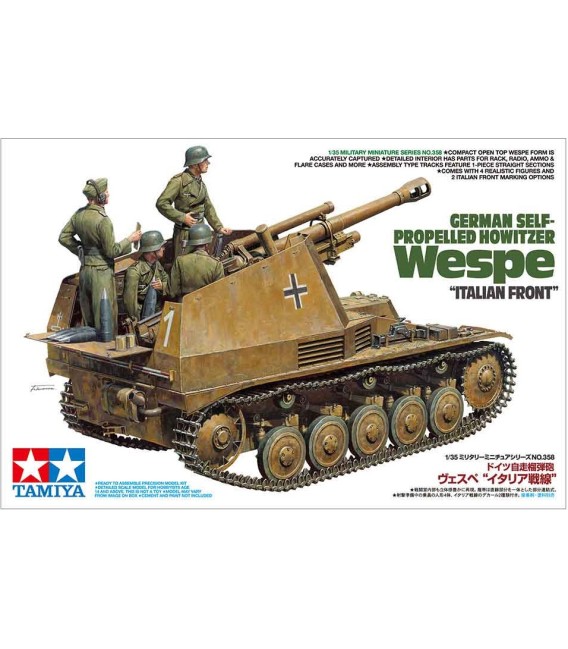 35358 German Self-Propelled Howitzer Wespe "Italian Front" Tamiya Escala 1/35