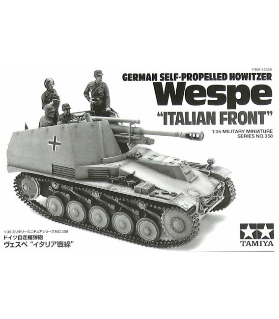35358 German Self-Propelled Howitzer Wespe "Italian Front" Tamiya Escala 1/35