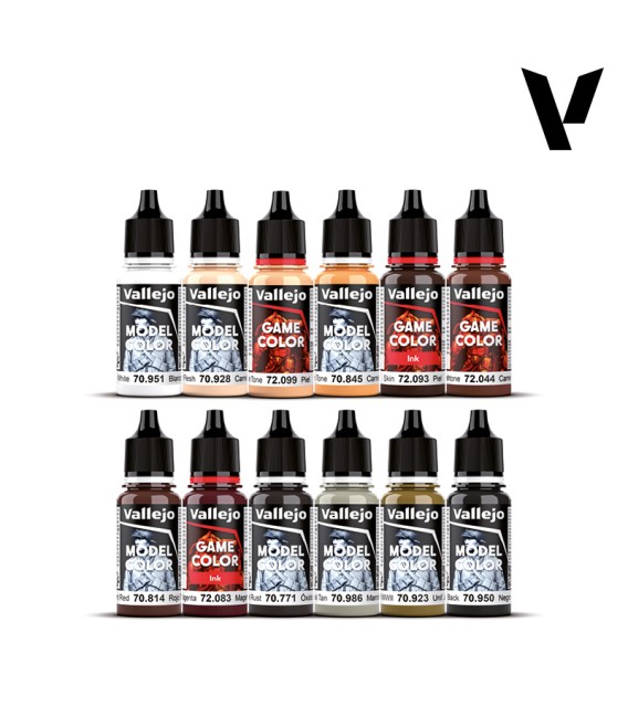 72201 Essential Paint Set Squidmar Vallejo Game Color NEW 12 u. (18 ml.)