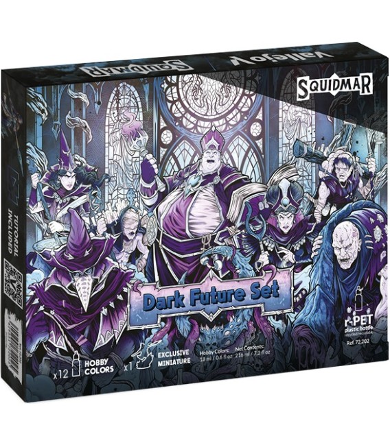72202 Dark Future Set Squidmar Vallejo Game Color NEW 12 u. (18 ml.)